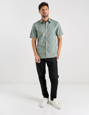 Camisa casual Weekend de algodón manga larga para hombre