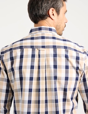 Camisa casual Weekend de algodón manga larga para hombre