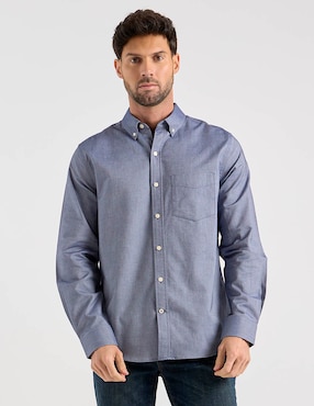 Camisa casual Weekend de algodón manga larga para hombre