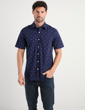 Camisa casual Weekend de algodón manga corta para hombre