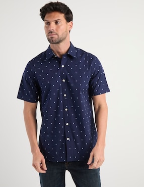 Camisa casual Weekend de algodón manga corta para hombre