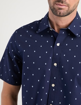 Camisa casual Weekend de algodón manga corta para hombre