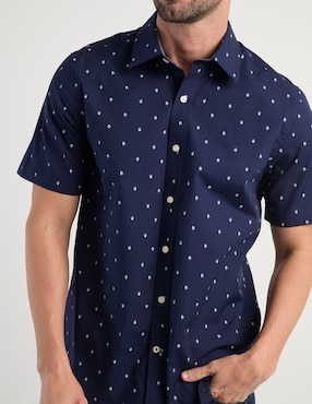 Camisa casual Weekend de algodón manga corta para hombre