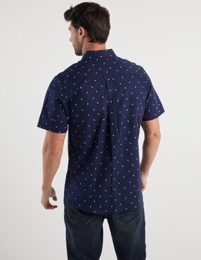 Camisa casual Weekend de algodón manga corta para hombre