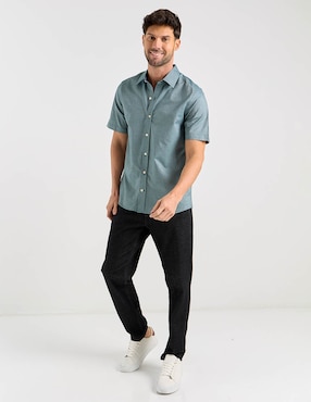 Camisa casual Weekend de algodón manga corta para hombre
