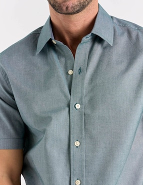 Camisa casual Weekend de algodón manga corta para hombre