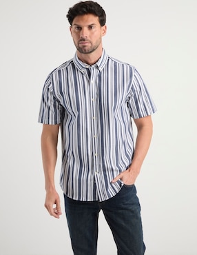 Camisa casual Weekend de algodón manga corta para hombre
