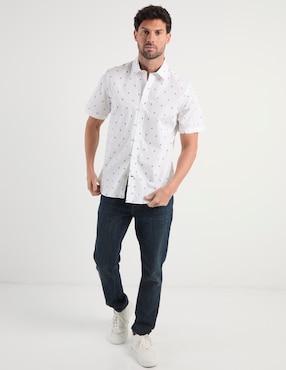 Camisa casual Weekend de algodón manga corta para hombre