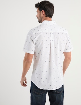Camisa casual Weekend de algodón manga corta para hombre