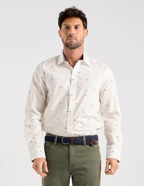 Camisa Weekend de algodón manga larga para hombre