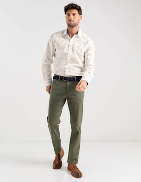 Camisa Weekend de algodón manga larga para hombre
