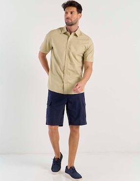 Camisa casual Weekend de algodón manga corta para hombre