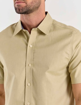 Camisa casual Weekend de algodón manga corta para hombre