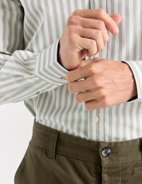 Camisa Weekend de algodón manga larga para hombre