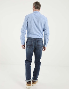 Jeans straight Weekend Premium deslavado para hombre