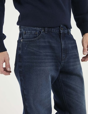 Jeans straight Weekend deslavado para hombre