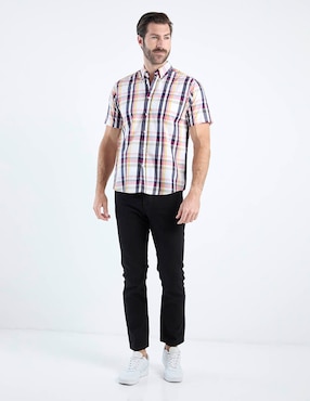 Camisa casual Weekend de algodón manga corta para hombre