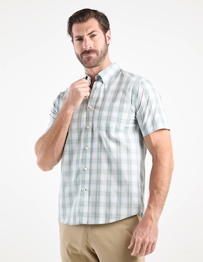 Camisa casual Weekend de algodón manga corta para hombre
