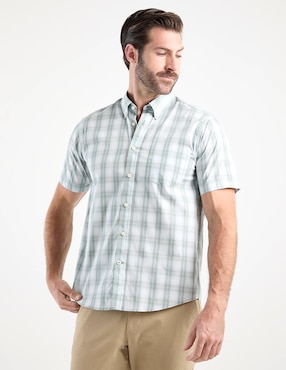 Camisa casual Weekend de algodón manga corta para hombre