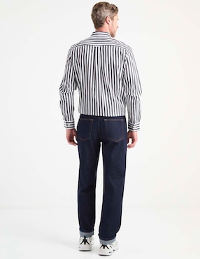 Jeans straight Weekend lavado obscuro para hombre