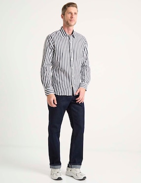 Jeans straight Weekend lavado obscuro para hombre