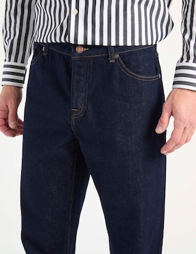 Jeans straight Weekend lavado obscuro para hombre
