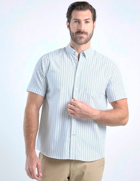 Camisa casual Weekend de algodón manga corta para hombre