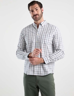 Camisa casual Weekend de algodón manga larga para hombre