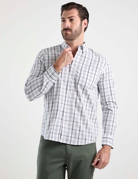 Camisa casual Weekend de algodón manga larga para hombre