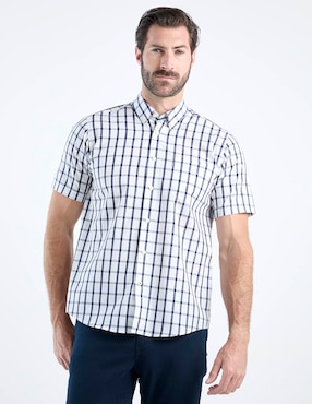 Camisa casual Weekend de algodón manga corta para hombre