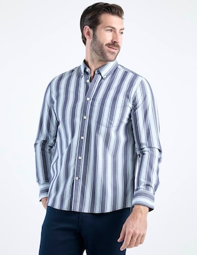 Camisa casual Weekend de algodón manga larga para hombre