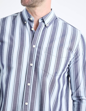 Camisa casual Weekend de algodón manga larga para hombre