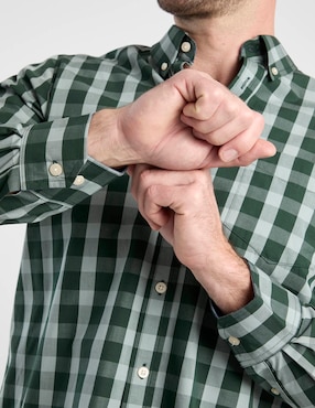 Camisa casual Weekend de algodón manga larga para hombre