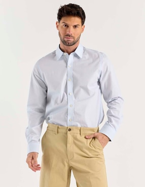 Camisa casual Weekend de algodón manga larga para hombre