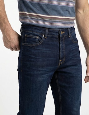 Jeans straight Weekend lavado obscuro para hombre