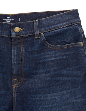Jeans straight Weekend lavado obscuro para hombre