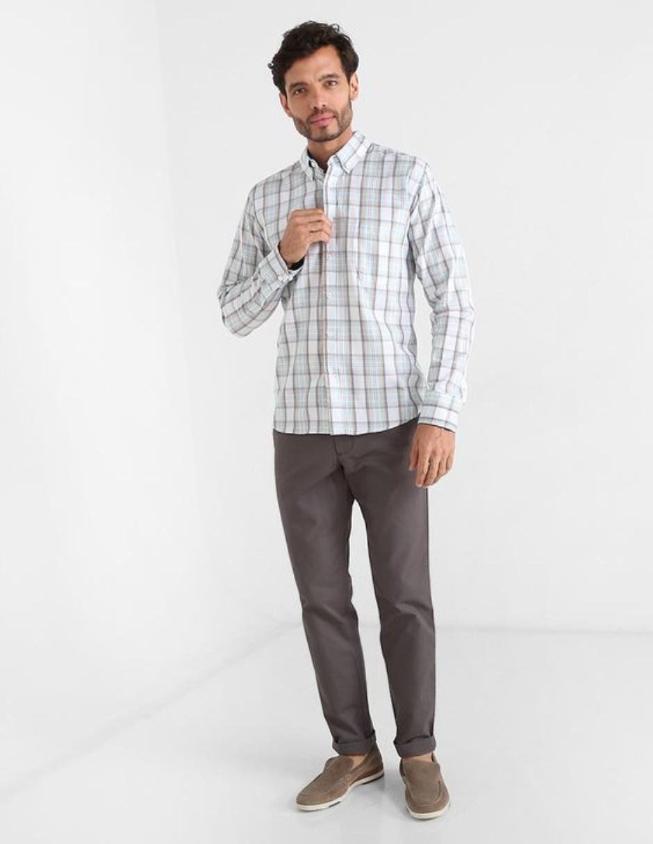 Pantalón straight de algodón para hombre 6