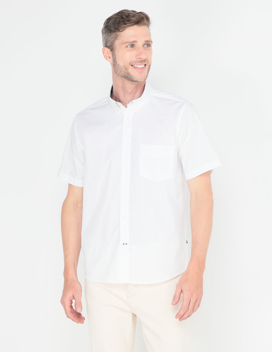 Camisa casual blanca discount hombre