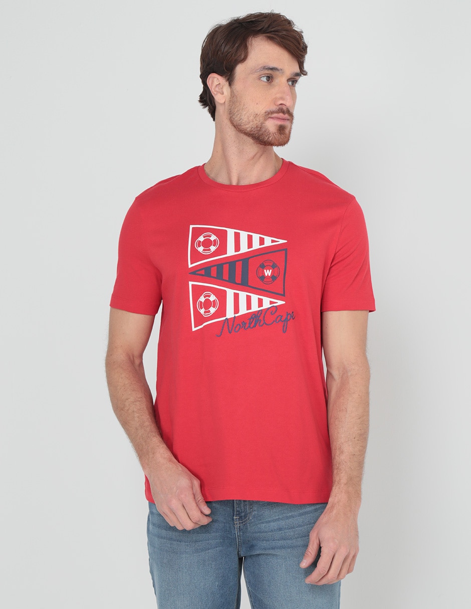Playera cuello redondo para hombre