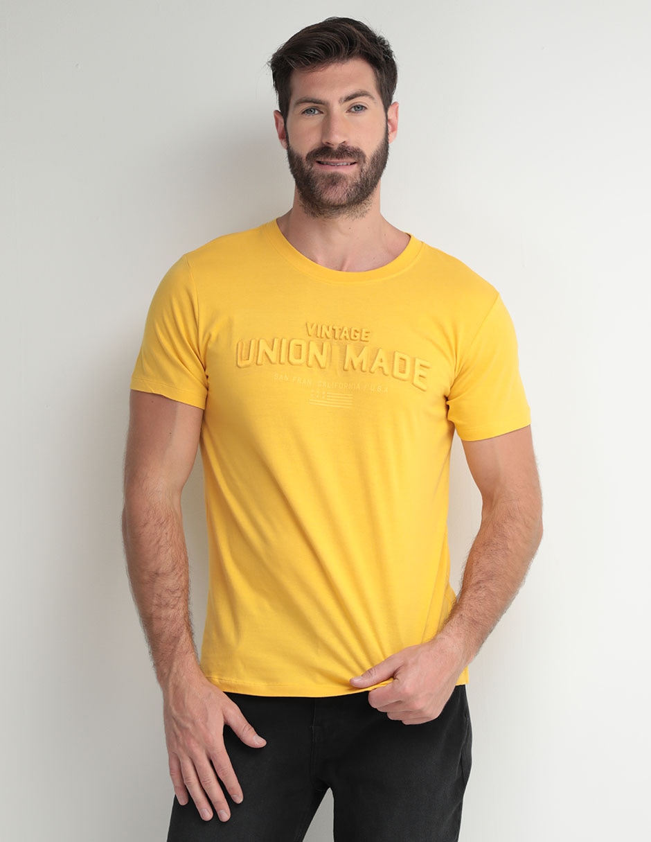 Playera cuello redondo para hombre
