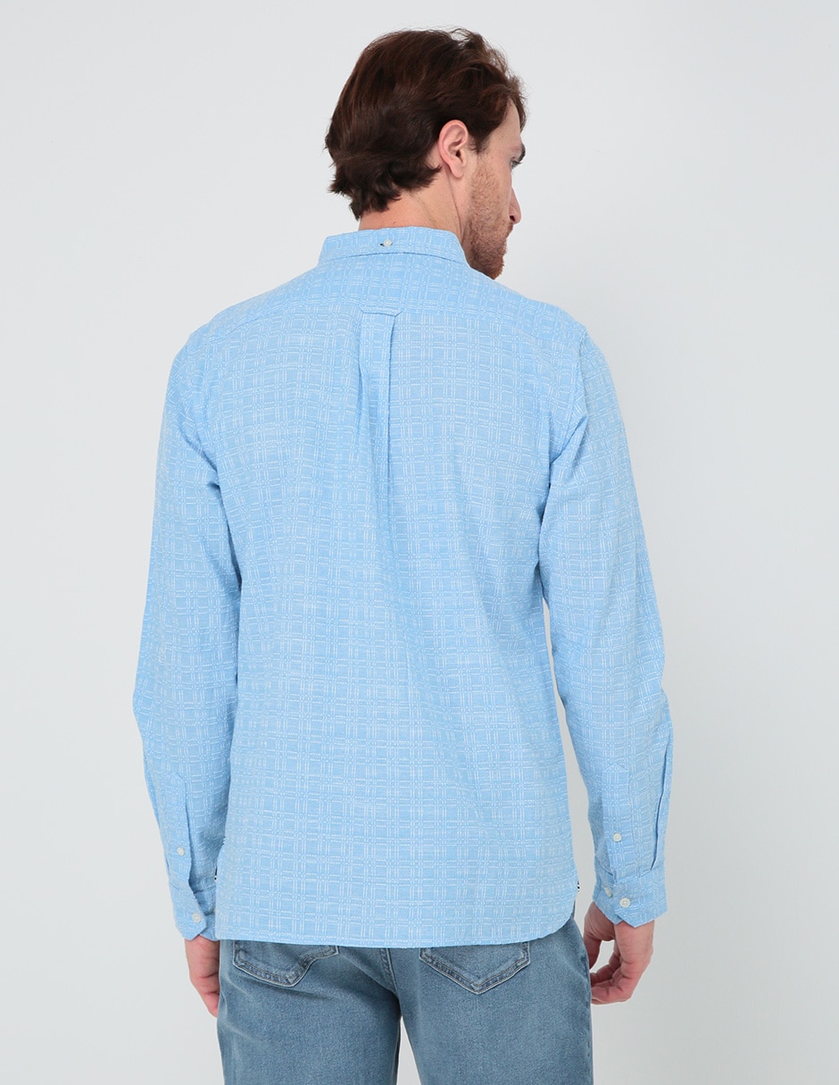 Camisa casual manga larga para hombre 2