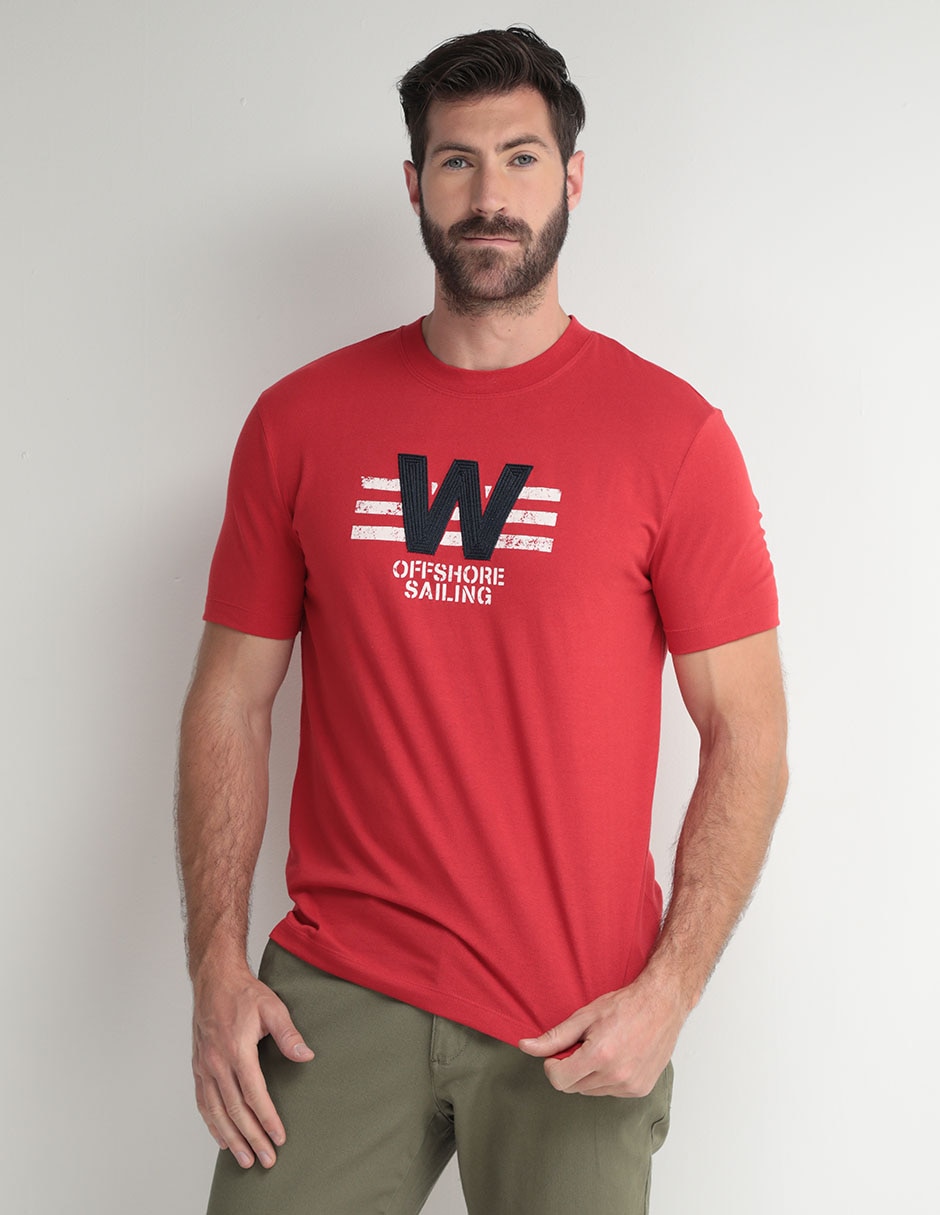 Playera cuello redondo para hombre