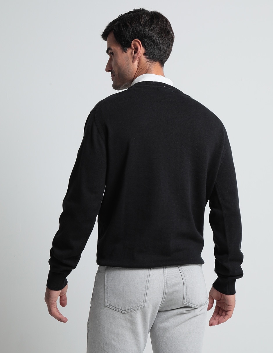Sueter cuello V para hombre 2