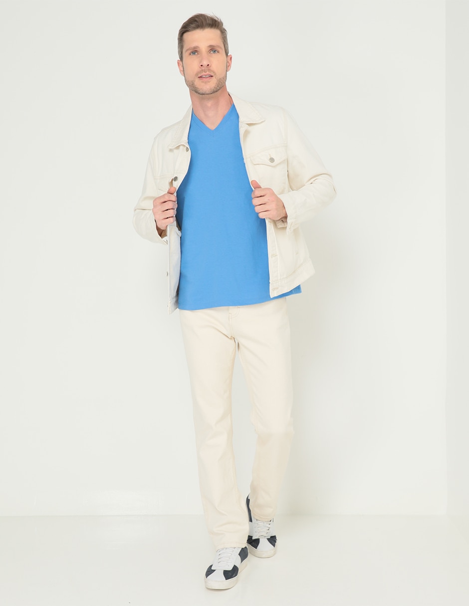 Playera Weekend cuello V para hombre