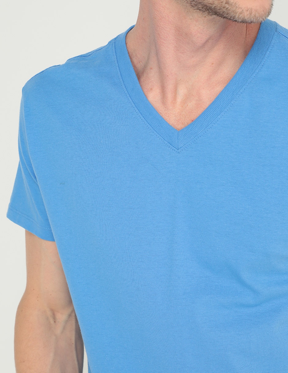 Playera Weekend cuello V para hombre