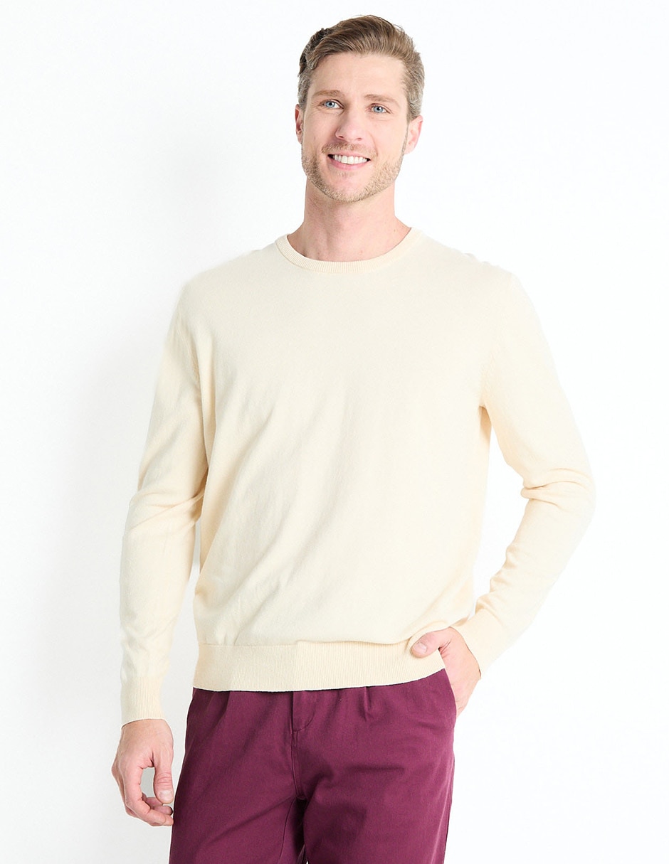 Sueter cuello redondo para hombre Sueter cuello redondo para hombre