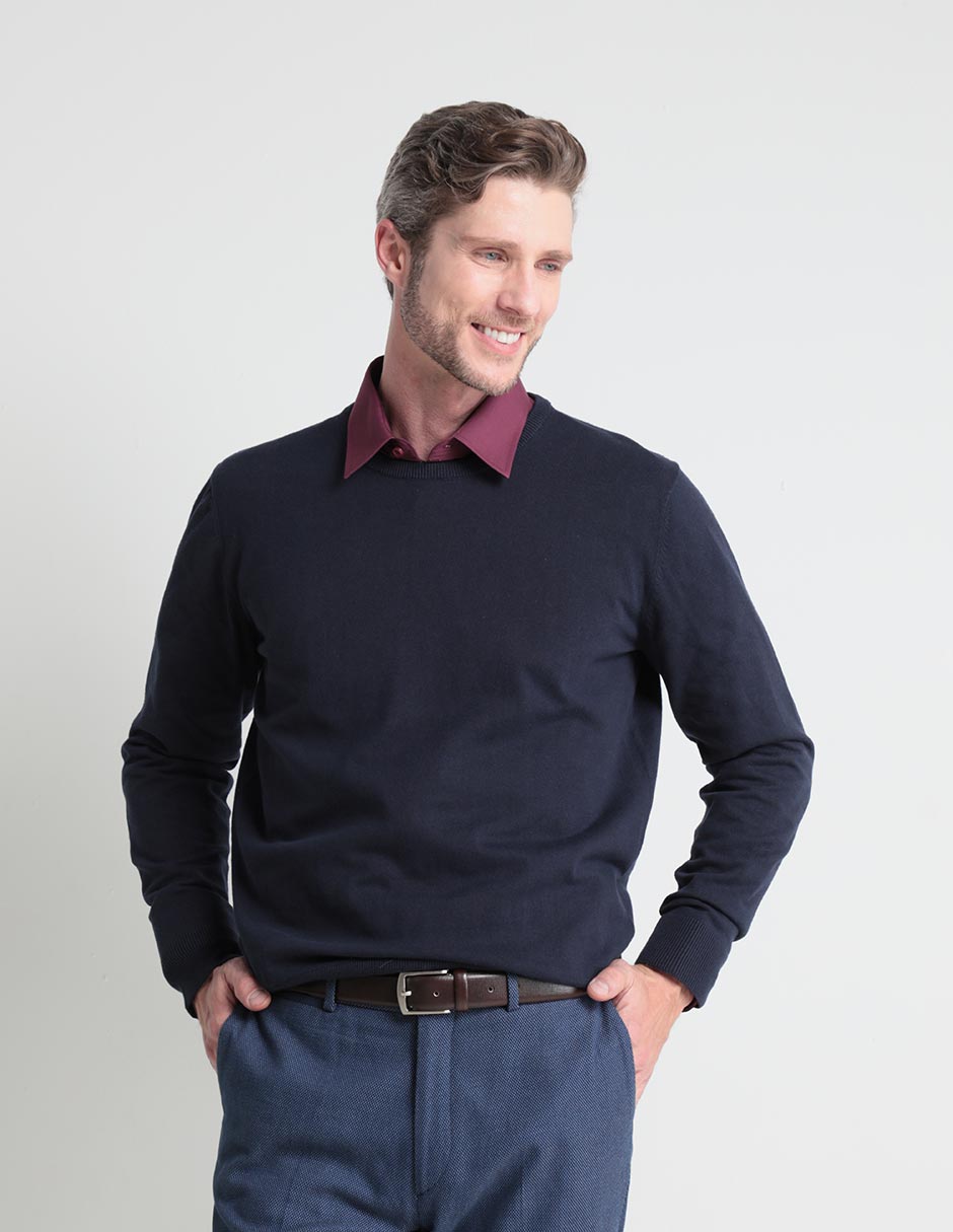 Sueter cuello redondo para hombre