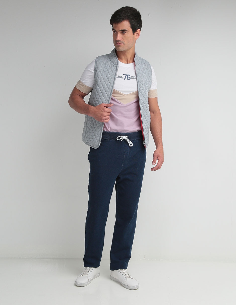 Pants slim con jareta para hombre 3