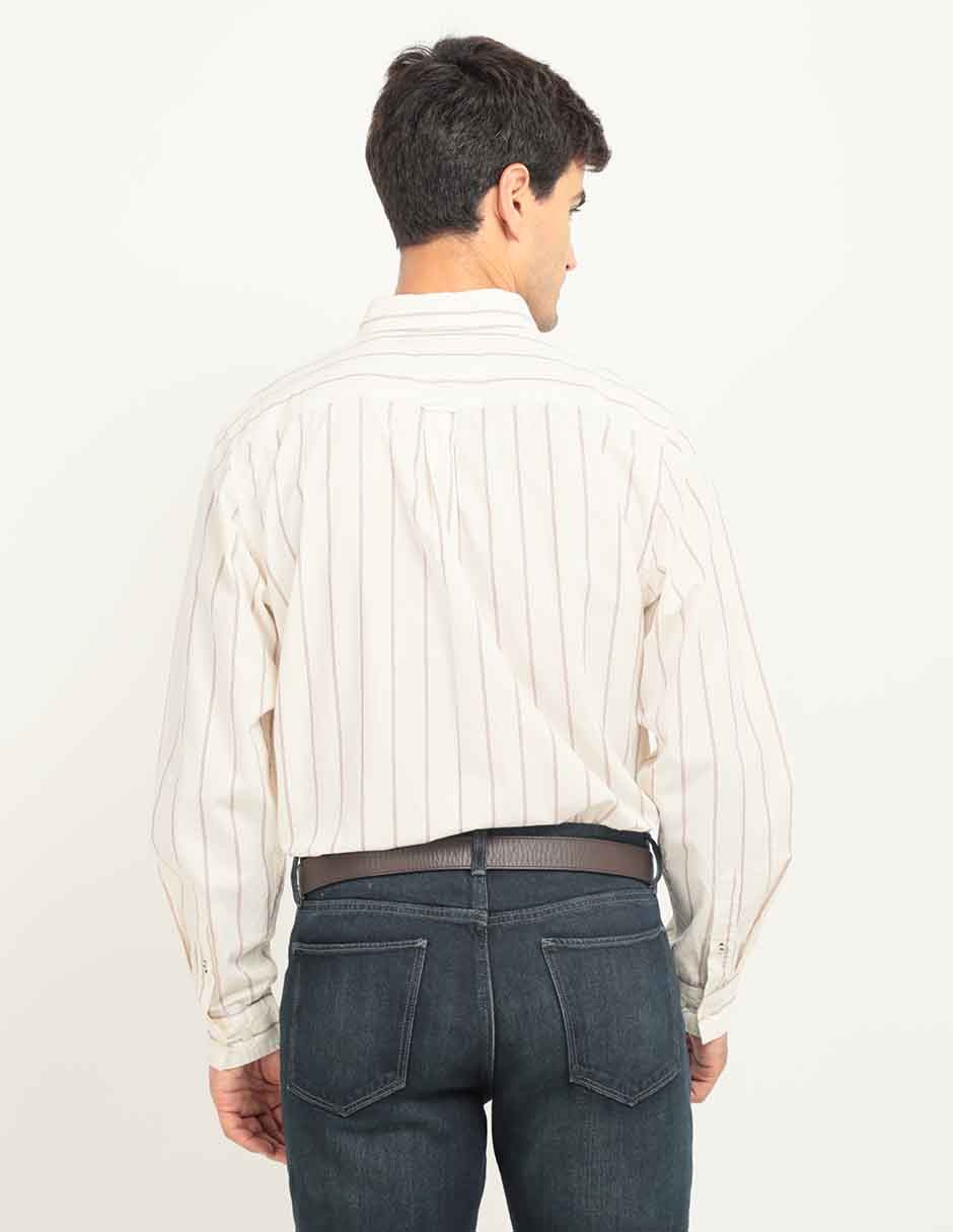 Camisa casual manga larga para hombre 2