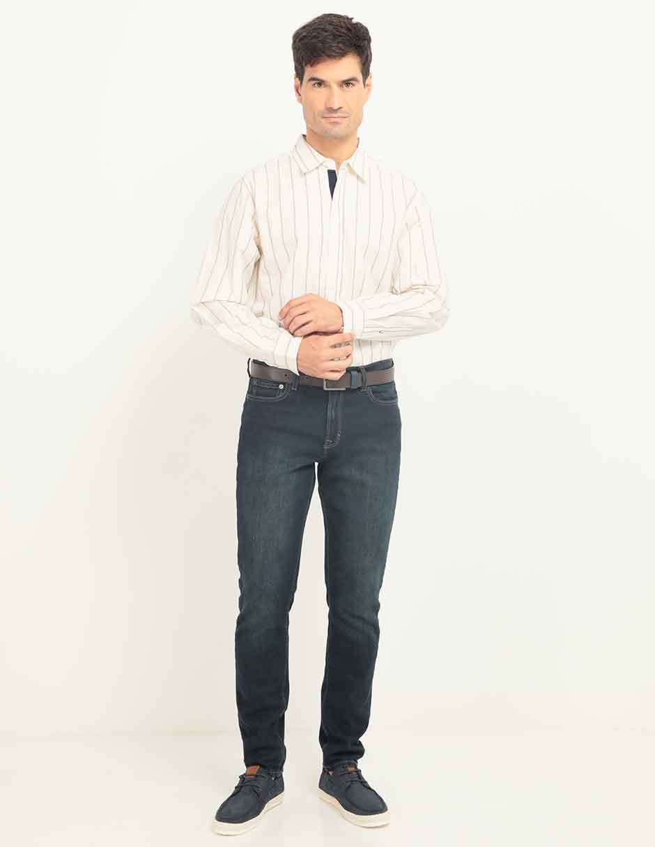 Camisa casual manga larga para hombre 3